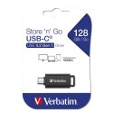 Verbatim USB flash disk, USB-C, 128GB, Store ,n, Go USB-C, czarny, 49459, do archiwizacji danych
