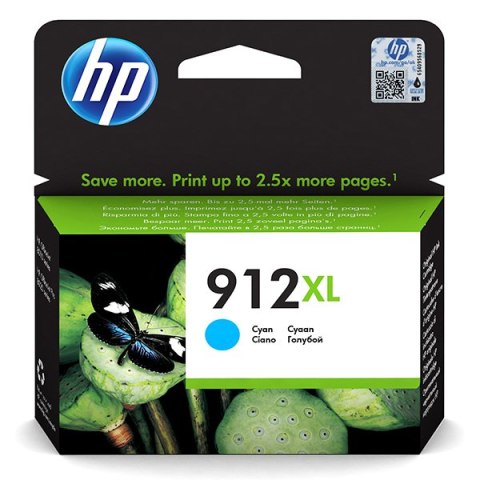 HP oryginalny ink / tusz 3YL81AE#301, HP 912XL, high capacity, cyan, blistr, 700s, 8.5ml