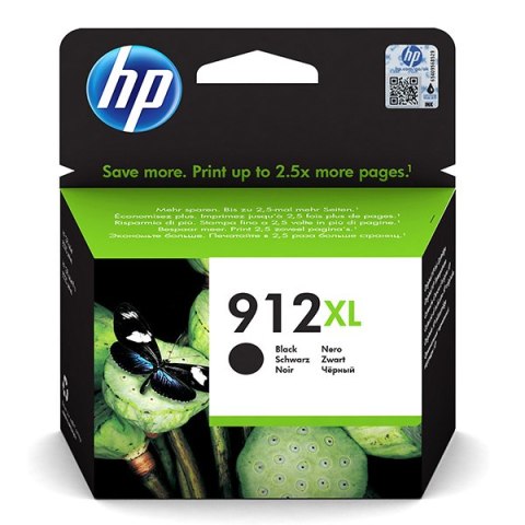 HP oryginalny ink / tusz 3YL84AE#301, HP 912XL, high capacity, black, blistr, 720s, 18ml