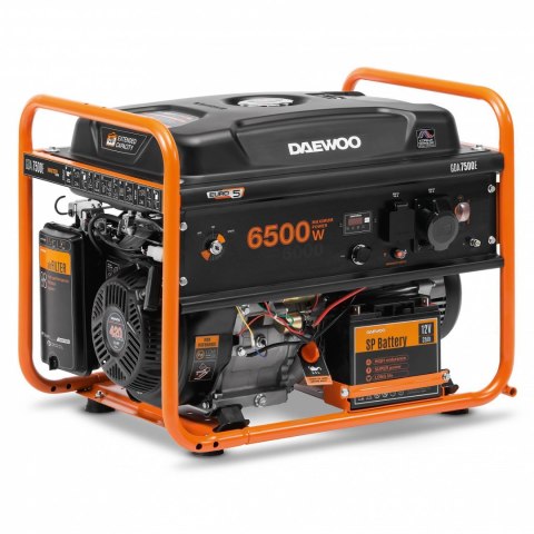ZESTAW AGREGAT PRĄDOTWÓRCZY DAEWOO GDA 7500E 6.5kW + 2x GENERATOR OIL SAE 10W-30 DWO 600