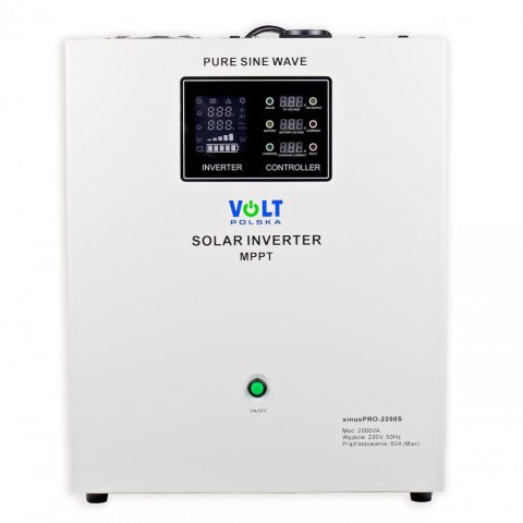 PRZETWORNICA VOLT POLSKA SINUSPRO-2200S 1400/2200W 12V SOLAR