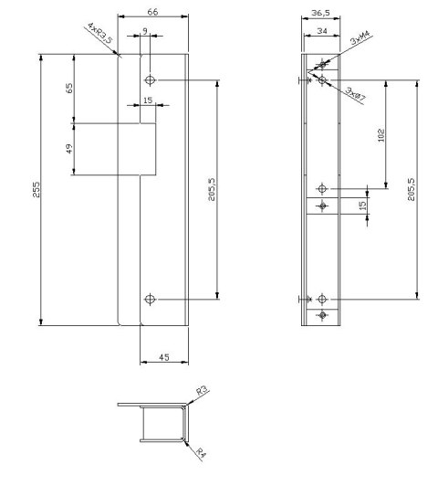 KASETA ELEKTRA UNIWERSALNA CYNKOWANA