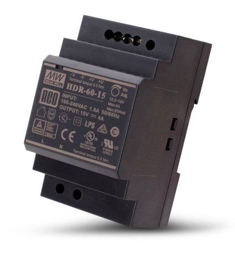 ACO PS-HDR-60-15MA video DIN 13,5-18VDC, 4A;18010