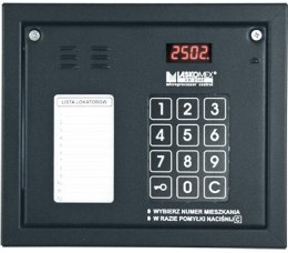 Laskomex CP-2502NR czarny Panel audio z mini listą lokatorów i z czytnikiem kluczy RFID