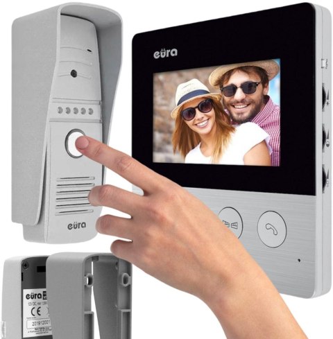 WIDEODOMOFON EURA VDP-19A3 "HELIOS" 4,3''