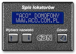 ACO CDN-230E GR Elektroniczny spis lokatorów grafit