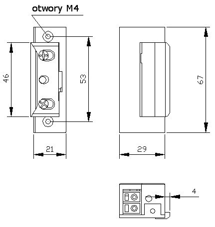 ZACZEP ELEKTRA R4 Z BLOKADĄ SYMETRYCZNY ;4100