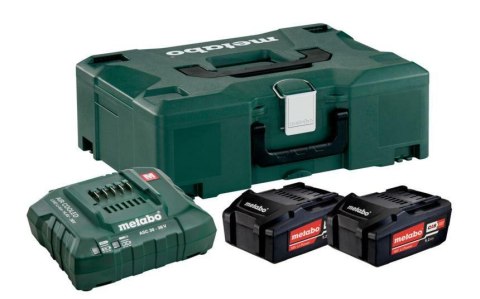 METABO.AKUMULATOR 18V 5,2Ah x2 +ŁADOW. ASC 55 METABOX ...