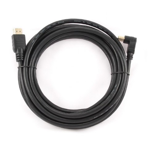 Kabel HDMI-HDMI v1.4 3D TV High Speed Ethernet 4.5M kątowy 90 (pozłacane końcówki)