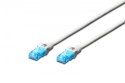 Patch cord U/UTP kat.5e PVC 10m Biały