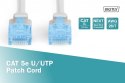 Patch cord U/UTP kat.5e PVC 3,0m szary