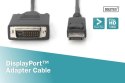 Kabel adapter Displayport z zatrzaskiem 1080p 60Hz FHD Typ DP/DVI-D (24+1) M/M czarny 2m