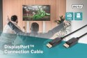 Kabel połączeniowy DisplayPort z zatrzaskami 1080p 60Hz FHD Typ DP/DP M/M 10m Czarny