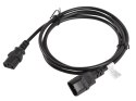 Przedłużacz kabla zasilającego IEC 320 C13 - C14 VDE 1.8M czarny