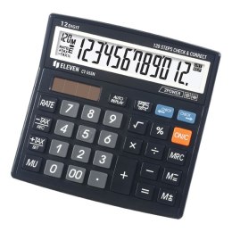 Eleven Kalkulator CT555N, czarna, biurkowy, 12 miejsc