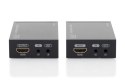 Przedłużacz/Extender HDMI HDBaseT do 70m po Cat.5e, 4K 30Hz UHD, HDCP 2.2, IR, z audio (zestaw)