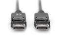 Kabel połączeniowy DisplayPort z zatrzaskami 1080p 60Hz FHD Typ DP/DP M/M czarny 2m