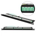 Patchpanel 24 porty 0.5U CAT6 UTP