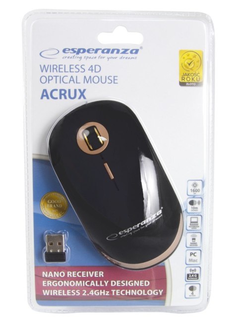 Mysz bezprzewodowa optyczna USB Acrux