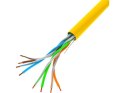 Kabel UTP Kat.5E CU 305 m drut FLUKE LCU5-12CU-0305-Y żółty