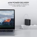 PA-D3 ładowarka sieciowa 2xUSB Power Delivery (1xUSB A+1xUSB C) 60W 5.4A