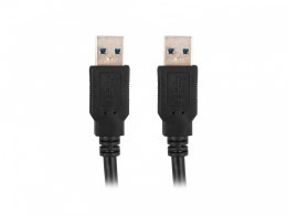 Kabel USB-A M/M 3.0 1.0m czarny