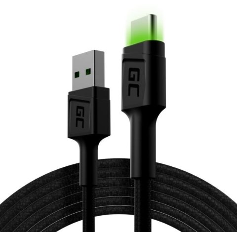 Kabel GC Ray USB-USB-C 200cm, podświetlenie LED