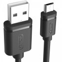 Kabel USB - microUSB 2.0, 1,5M, M/M; Y-C434GBK