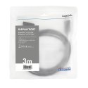 Kabel DisplayPort 1.2 do DVI 3m Czarny