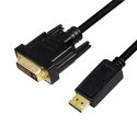 Kabel DisplayPort 1.2 do DVI 3m Czarny