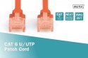 Patch cord U/UTP kat.6 PVC 5m czerwony