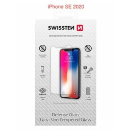 Hartowane szkło ochronne Swissten, pro Apple iPhone SE 2020, czarna, case friendly and color frame
