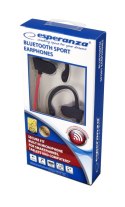 Słuchawki Bluetooth sportowe Czarno-czerwone