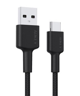 CB-CA03 OEM nylonowy kabel Quick Charge USB C-USB A | FCP | AFC | 0.3m | 3A | 60W PD | 20V