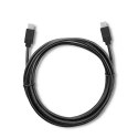 Kabel USB 3.1 typ C męski | USB 3.1 typ C męski | 2m | Czarny