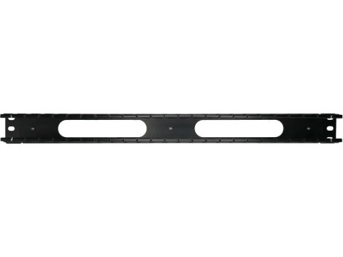 Organizator kabli 1U 19" z pokrywą maskującą