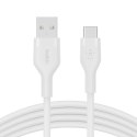 Kabel BoostCharge USB-A do USB-C silikonowy 2m, biały