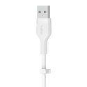 Kabel BoostCharge USB-A do USB-C silikonowy 2m, biały