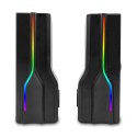 Głośniki soundbar z Bluetooth ARAGOR 2.0 MT3175 Gamingowe/2.0 lub soundbar/Line-in/Bluetooth 5.0/RGB/Jack 3,5/USB/RMS 8W/PMPO 32