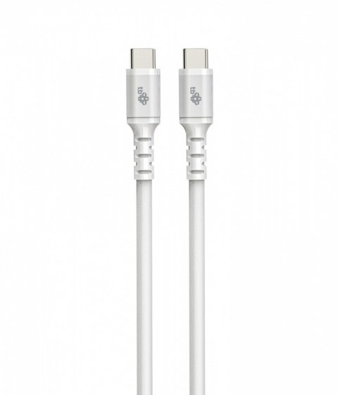 Kabel USB-C - USB-C 2m silikonowy biały