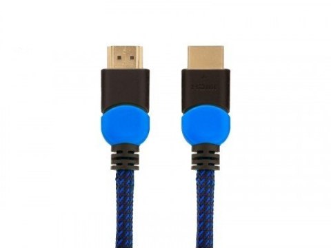 Kabel HDMI 2.0 niebiesko-czarny 3m, GCL-05