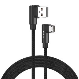 Kabel z dwustronnym złączem USB Micro USB - USB A 2m, CL-162