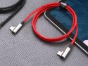 CB-CMD37 Red OEM nylonowy kabel USB C - USB C | 1m | 3A | 60W PD | 20V