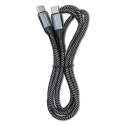 Kabel USB 2.0 typ C | USB 2.0 typ C 100W | QC 3.0| PD | 1.5m | Czarny