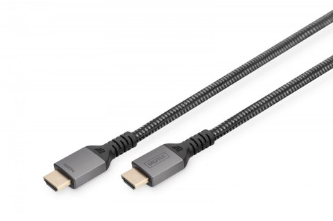 Kabel Premium połączeniowy HDMI 2.1 Ultra HighSpeed 8K60Hz UHD Typ HDMI A/A M/M 2m Czarny