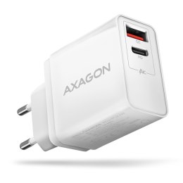 ACU-PQ22W Ładowarka sieciowa, PD & QC 22W, 2x port (USB-A + USB-C), PD3.0/QC3.0/AFC/FCP/Apple, biała