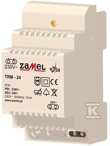 TRM-24 TRANSF.230/24V AC 15VA