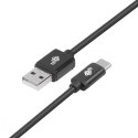 Kabel USB-USB C 1.5m czarny sznurek premium