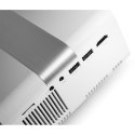 Mini projektor rzutnik HD LED 3W biało-szary