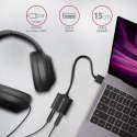 ADA-12 Zewnętrzna karta dzwiękowa USB 2.0 48kHz/16-bit stereo, metal, kabel USB-A 15 cm